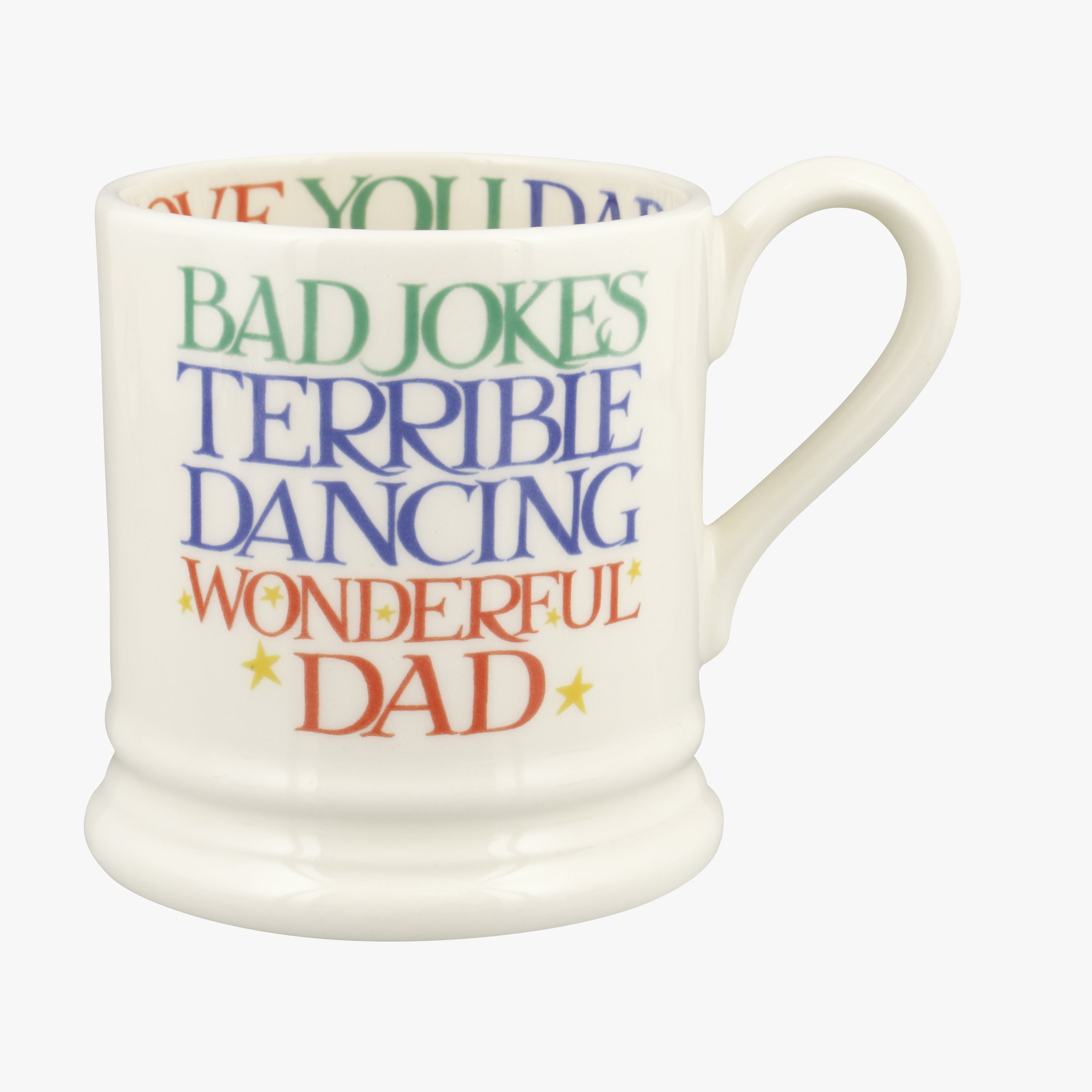 Half Pint Mug Rainbow Toast Wonderful Dad