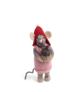 Grey Mouse with Acorn