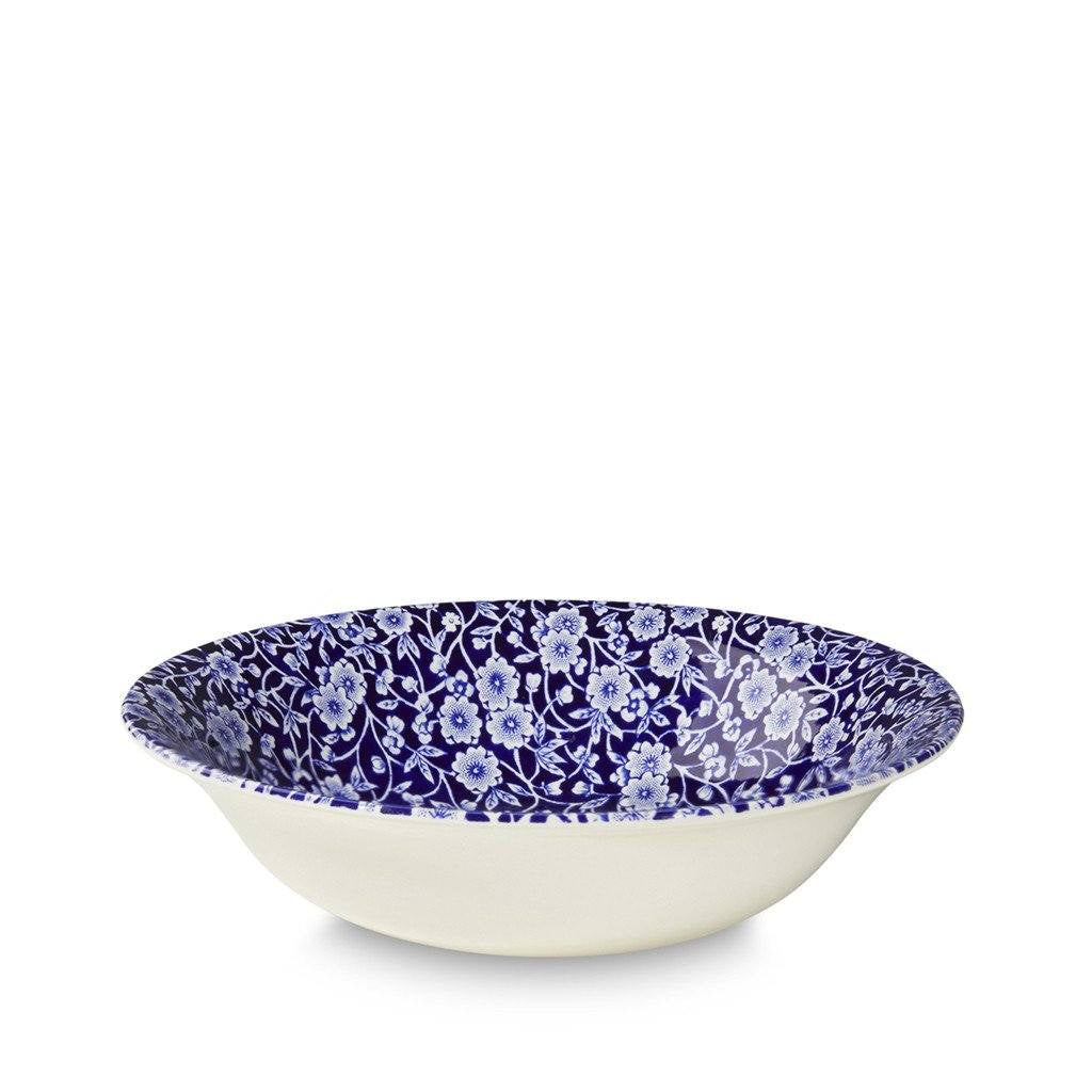 Blue Calico Pudding/Soup Bowl 20.5cm