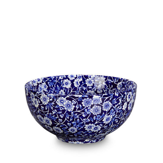 Blue Calico Small Footed Bowl 16cm