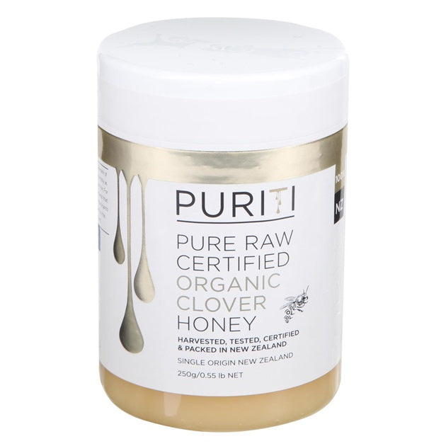 Pure Raw Organic Clover Honey 250g