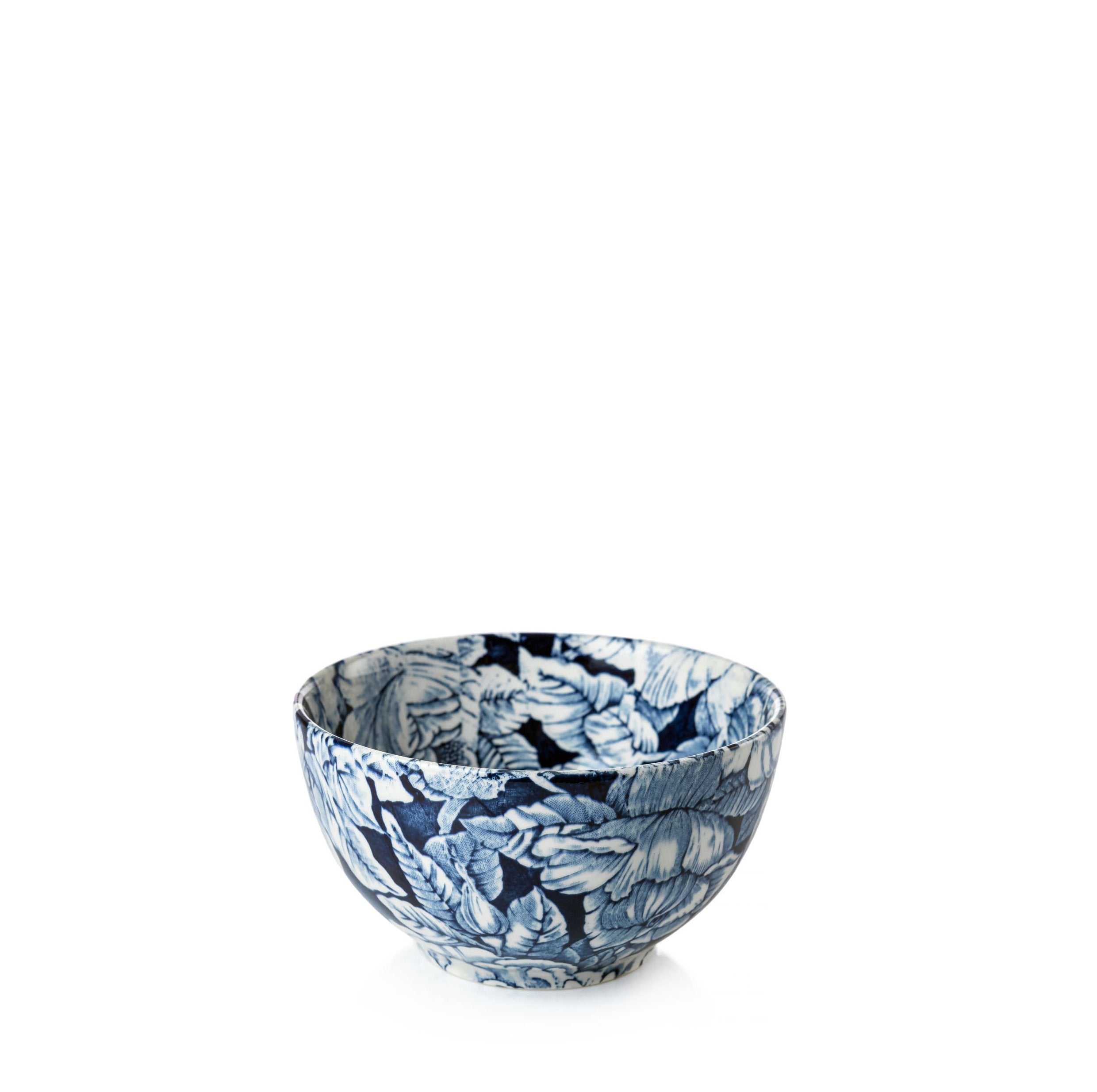 Ink Blue Hibiscus Sugar Bowl 12cm