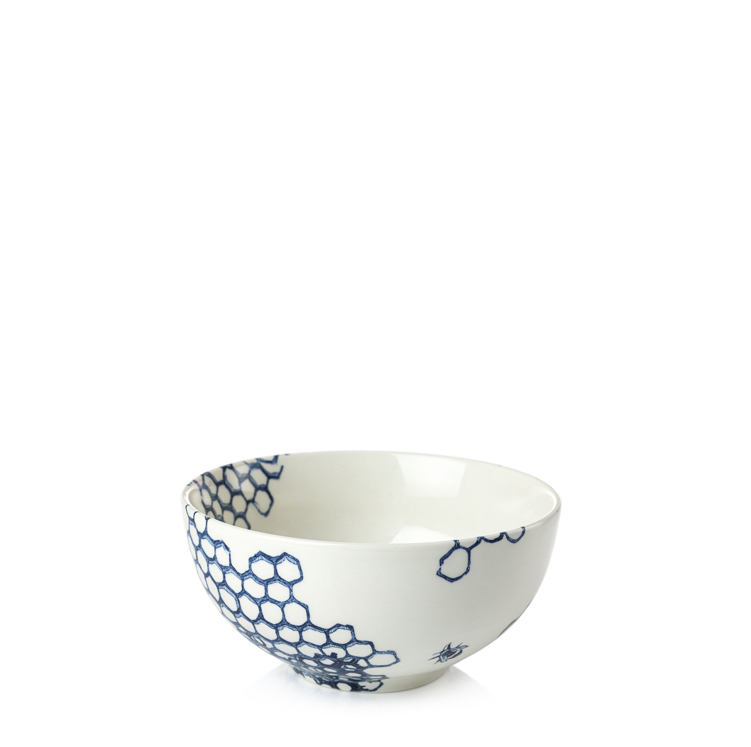 Ink Blue Pollen Footed Bowl
