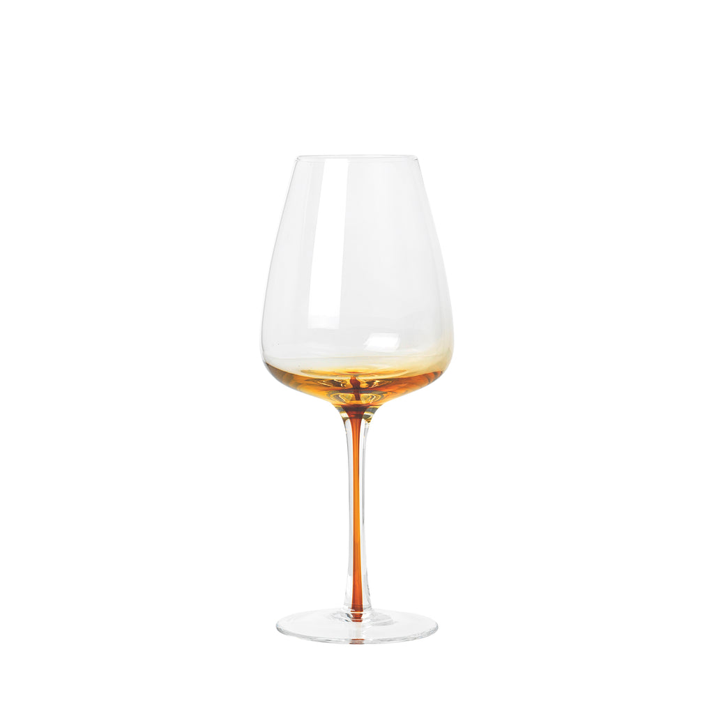 Amber White Wine Glasses Set of 4