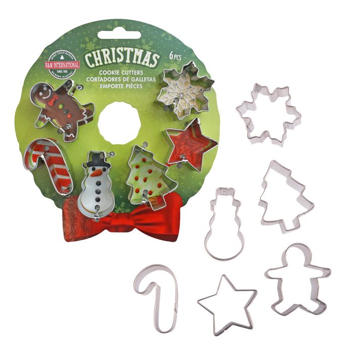 Christmas Mini Wreath Cookie Cutter Set