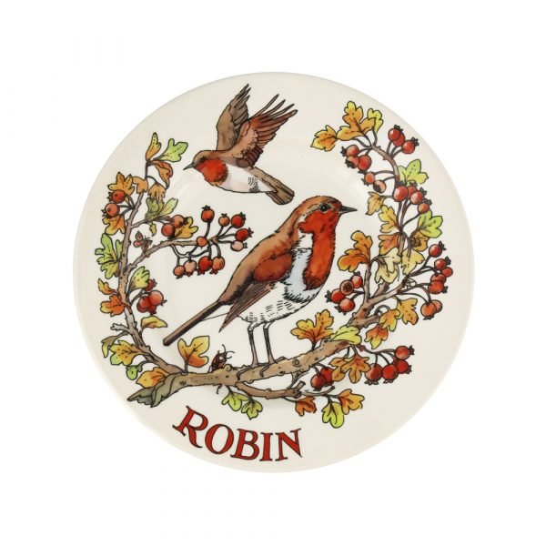 Rosehip & Robin 8 1/2 Plate