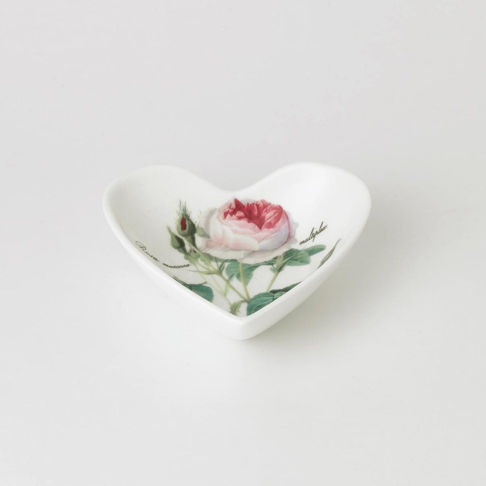 Redoute Rose Heart Dish