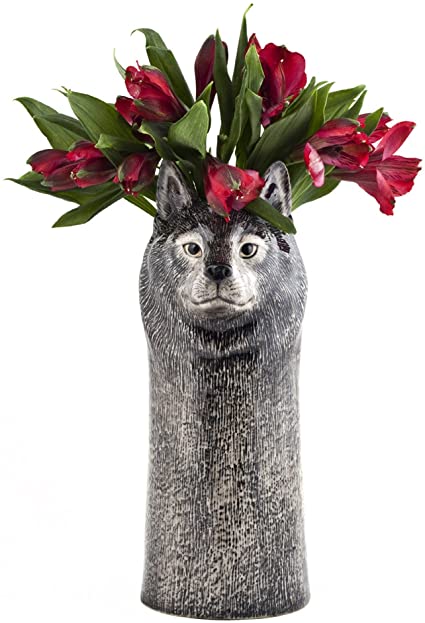 Wolf Flower Vase