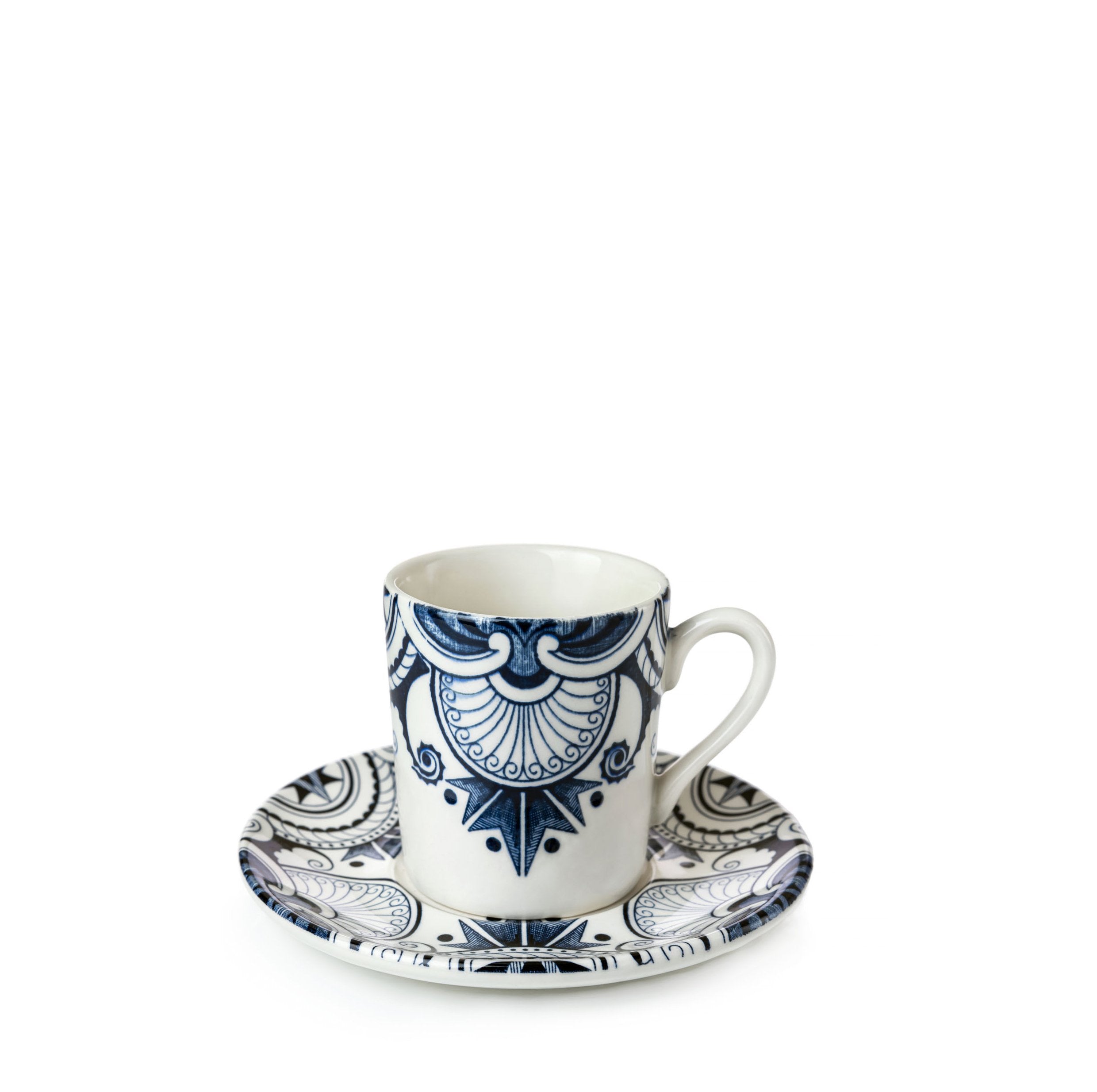 Ink Blue Palisade Espresso Cup and Saucer