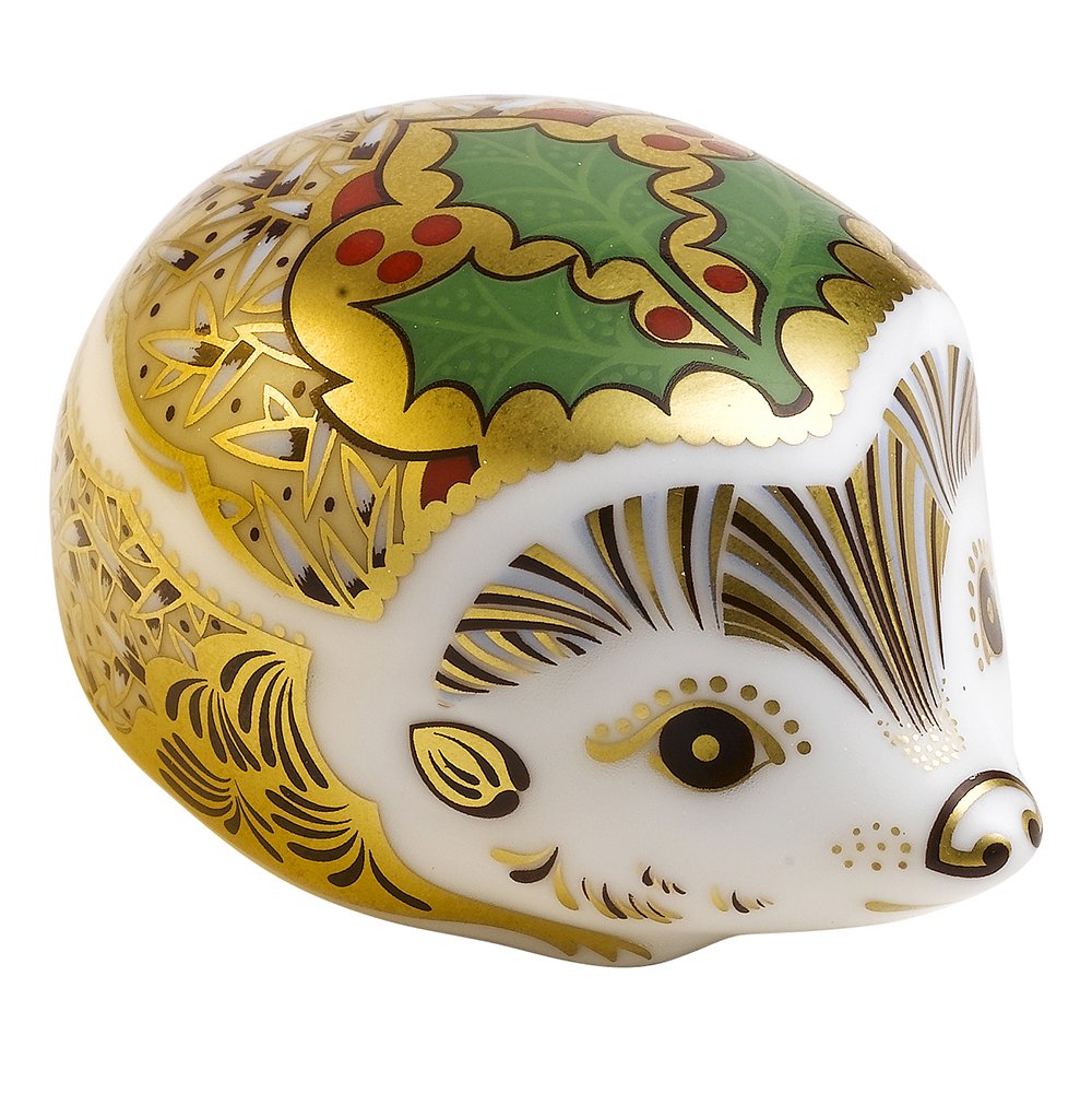 Holly Hedgehog Paperweight