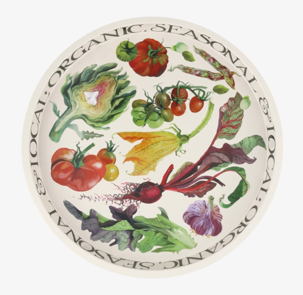 Vegetable Garden Round Tray