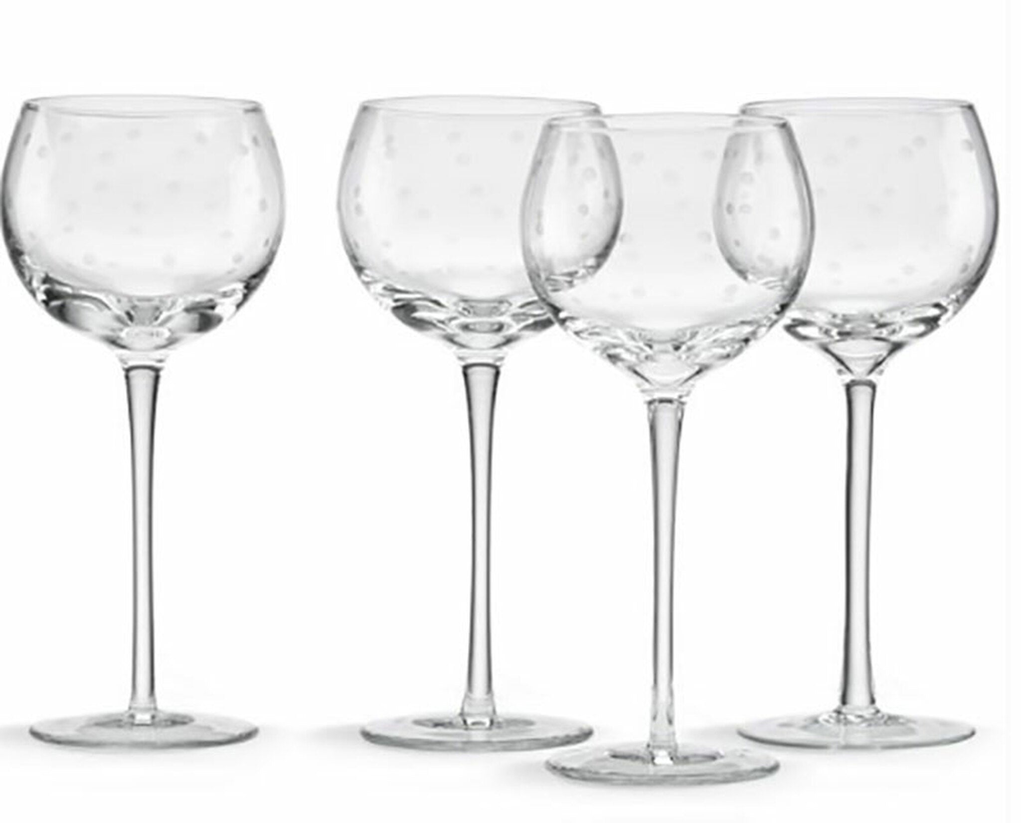 Larabee Dot Wine Glasses set of 4