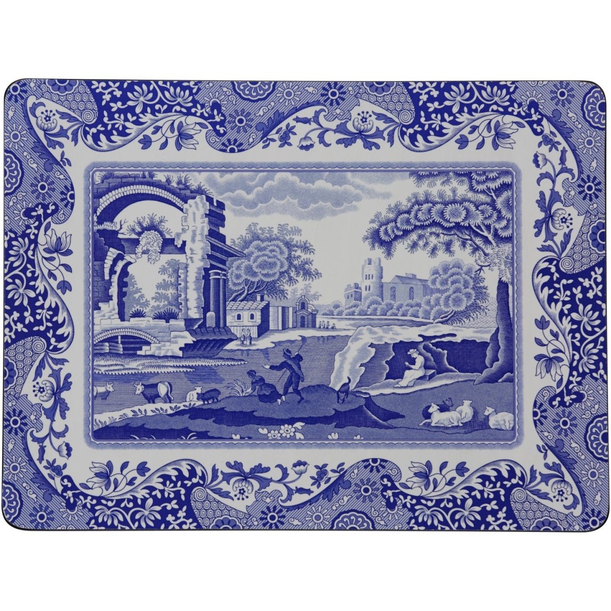 Blue Italian Placemats Set of 6
