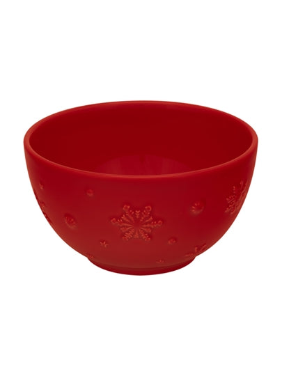 Snowflake Bowl/Red 15cm