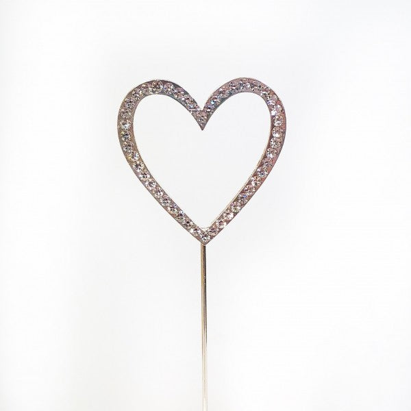 Silver Diamante Cake Topper